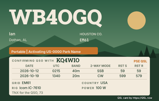 Field and Portable card with sample details