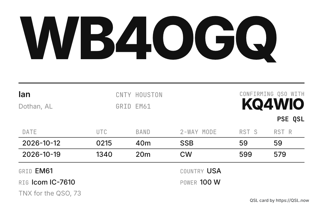 Minimalist Type card with sample details