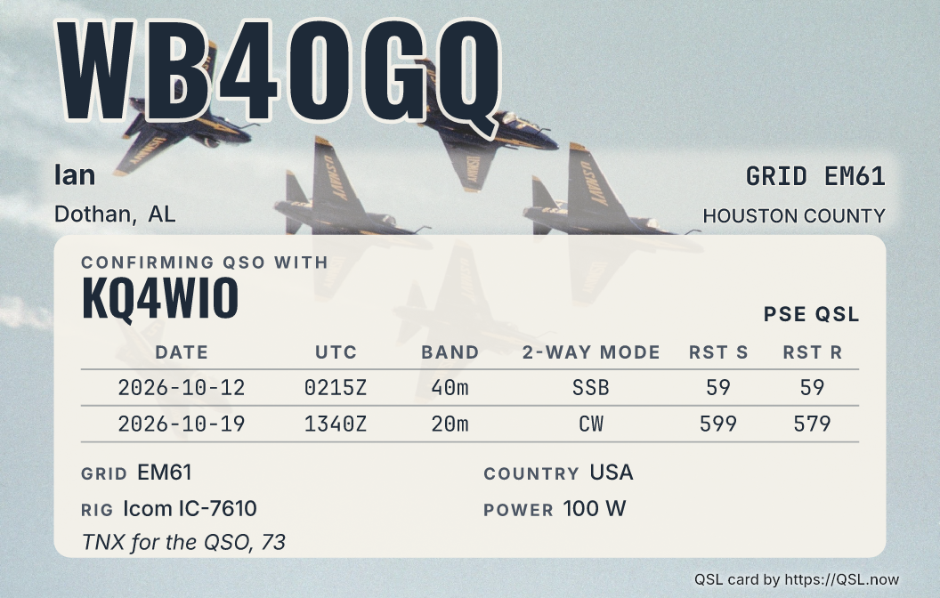 Navy jets flying in formation as a card, with a sample station on the light panel