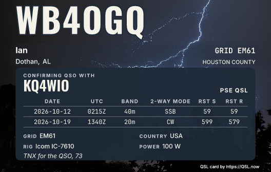 Lightning over silhouetted trees as a card with the data panel